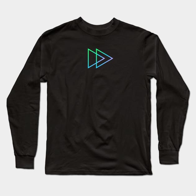 Play Button - No Outline Long Sleeve T-Shirt by SteelyStreams